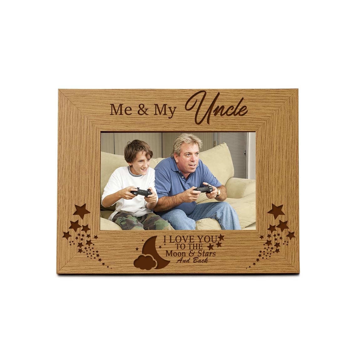 Ukgiftstoreonline Me And My Uncle Love You To The Moon Photo Frame Gift (8 X 10 Inch)