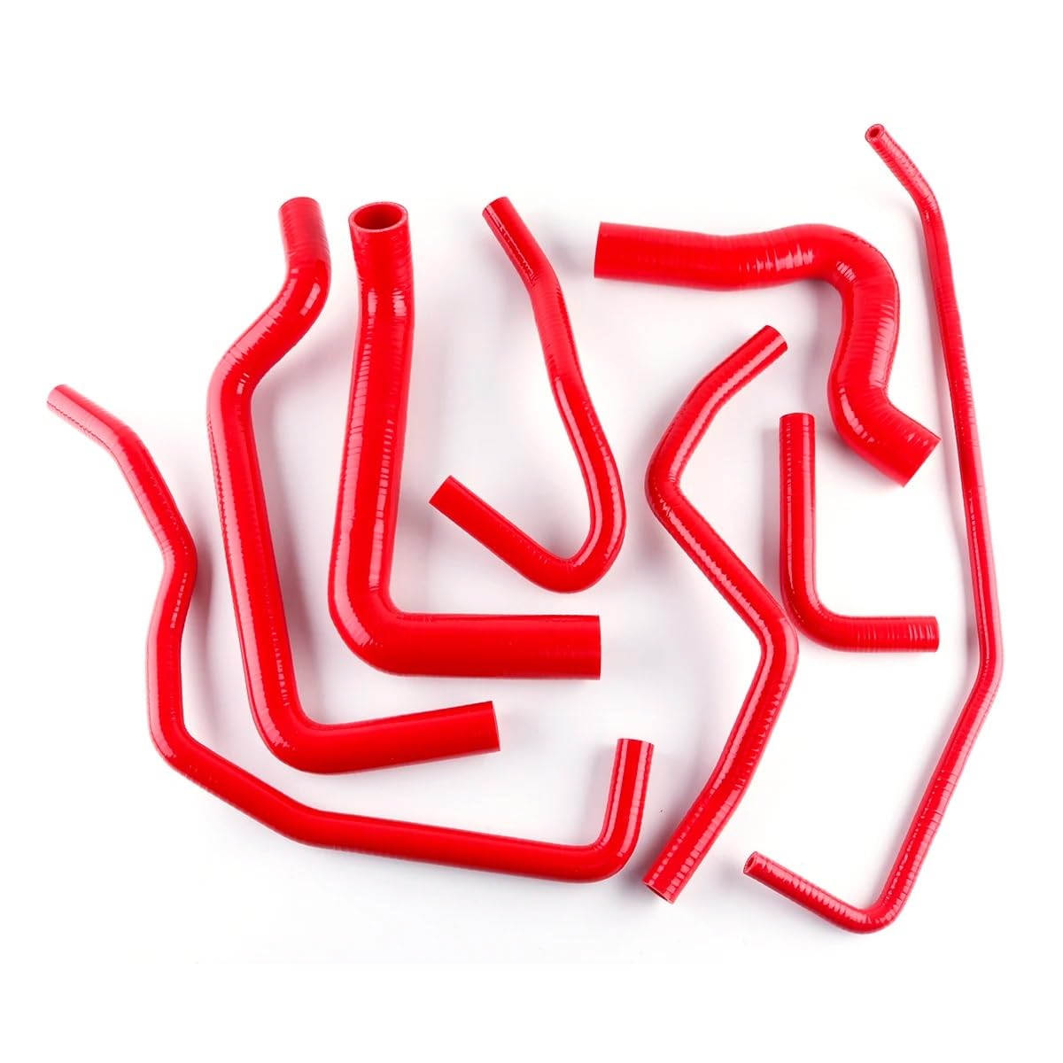 Refrigerante Manguitos Compatible con Fiat para Coupe para T20 2.0 20V GT 1996 1997 1998 1999 2000 Kit De Manguera De Radiador De Refrigerante De Silicona(Red)
