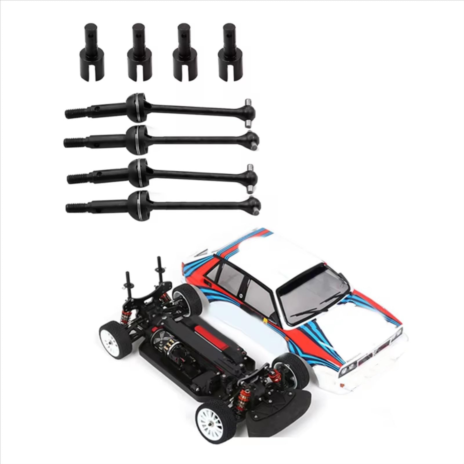 RC Accessoires Voitures Compatible avec LC pour Racing PTG-2 1/10 Mise À Niveau Voiture RC Kit De 8 Pièces Boîte De Vitesses, Différentiel Et Arbre De Transmission CVD en Métal