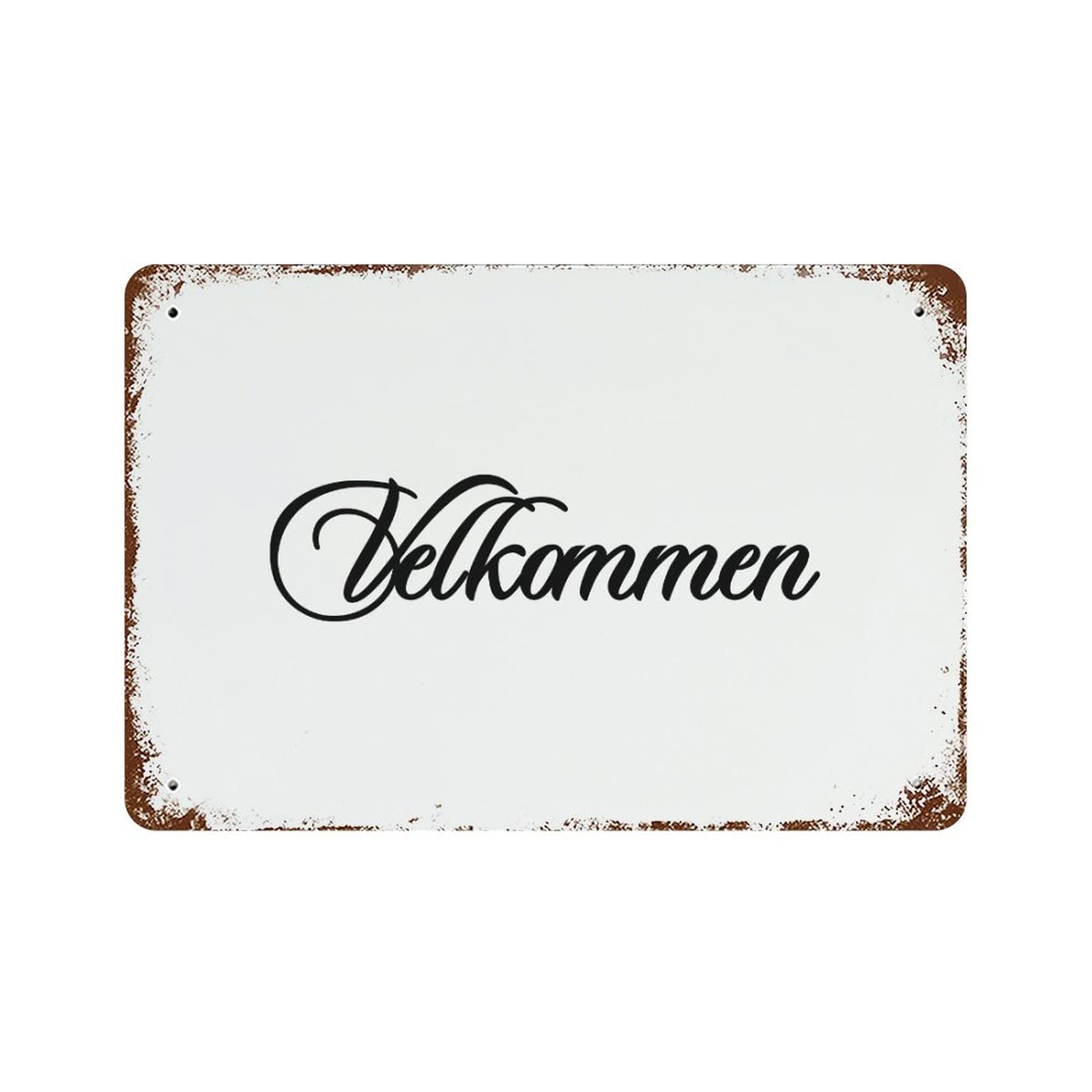 Letrero de metal vintage con frases inspiradoras de 12 x 18 pulgadas