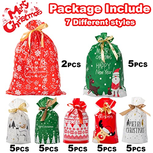 Amazon – 32-Pc Christmas Drawstring Gift Bag Set - image 2