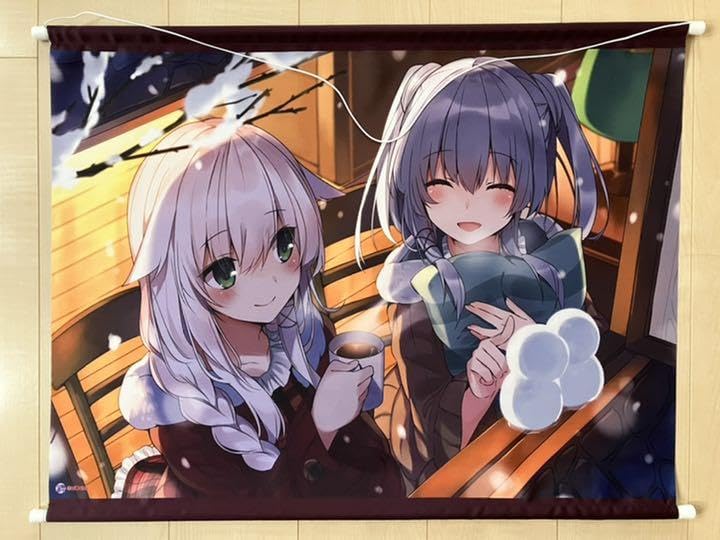 Amazon.co.jp: 雪の夜 三嶋くろね B2タペストリー 神絵祭-彩- : おもちゃ