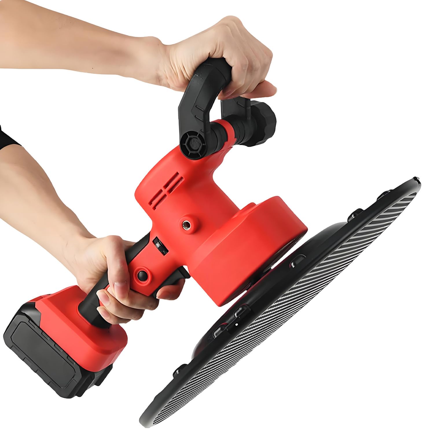 Kit per levigatrice Portatile per pareti in Cemento, levigatrice Multifunzione per pareti in Cemento, Regolazione a 6 velocità, Macchina per intonacatura, per pareti in Cemento 2Battery