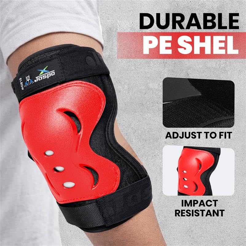 Image of Jaspo Tyro Complete Protective Gear Set for Kids | Helmet with Knee Pads, Elbow Pads & Wrist Guards for Skating, Cycling & Skateboarding (6-14 Years)
