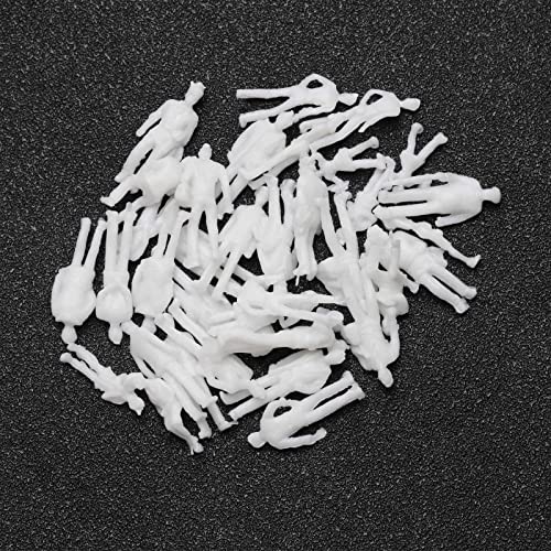 Figurines blanches 1:300 haute précision, lot de 100 miniatures pour mini maison - 6