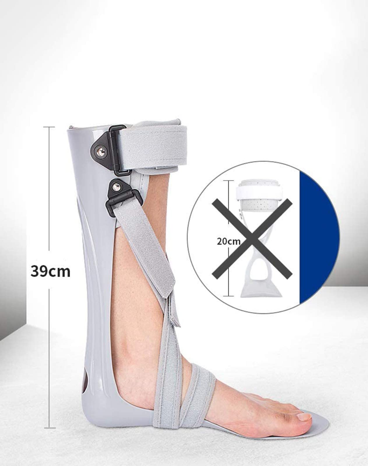 Ortesis de Pie Caído, Zapatos Correctivos para Corregir Ortesis en Valgo, Lesión Tobillo-Pie del Tendón Aquiles, Tobillera, Alivio del Dolor Artritis, Fascitis a Base Hierbas, Etc. Left Foot,M