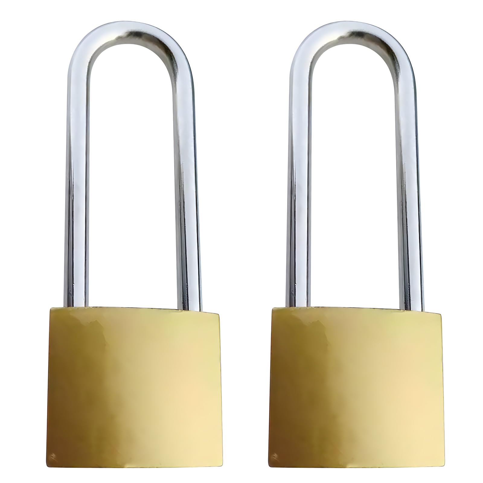 Padlock, Gym Lock, Extended Shackle, Durable Iron Construction, High-Security Anti-Theft Design, Ideal for Gates, Lockers, Storage Units