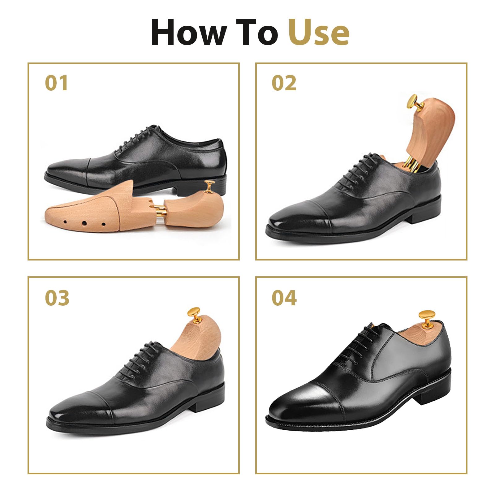 Horma de Zapatos de Madera de Pino para Hombre y Mujer, Moldeador y Ensanchador de Zapatos, Prolonga la Vida Útil y Mantiene la Forma, Diseño Elegante, 1 Par de Hormas de Alta Calidad