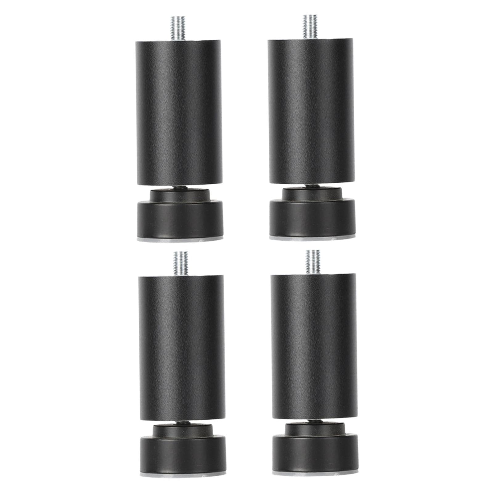 MagiDeal 4 Pièces M10 Filetage Pieds de Cadre de Lit Pieds de Support de Meubles Pieds de Table de Remplacement Robustes Pieds de Canapé M10 pour Armoires de, noir 20cm