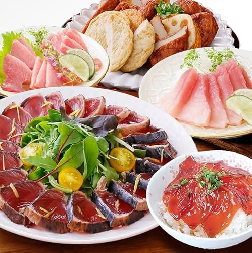 定期便(半年で3回)さつま揚げ&一本釣りかつお・まぐろ