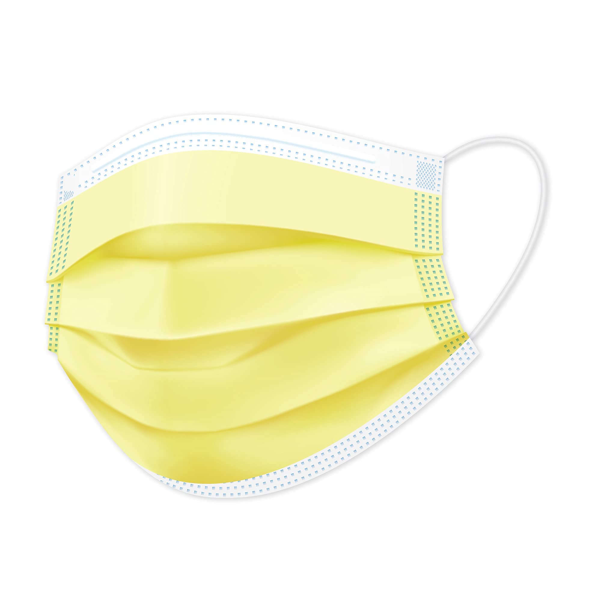 WELLSTAR 3 Ply Surgical Face Mask with Genuine Meltblown and Adjustable Nose Clip�Pack of 100-Yellow Colour (B09GFNZMCQ) Amazon Price History, Amazon Price Tracker