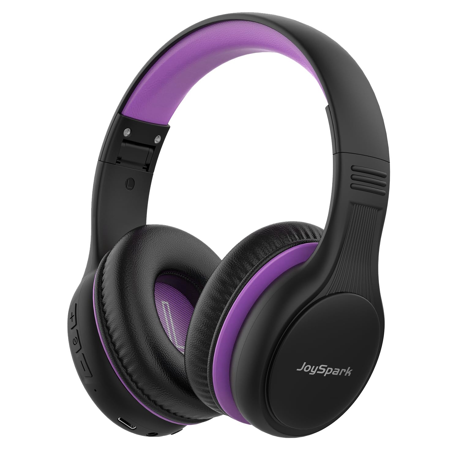 JoySpark Auriculares Bluetooth para niños, 60 horas de reproducción, Bluetooth 5.4, auriculares inalámbricos para niños, carga rápida tipo C, volumen limitado de 85/94 dB, auriculares inalámbricos