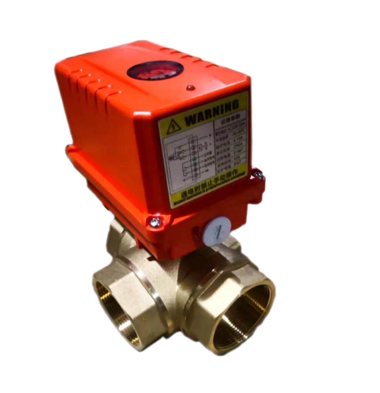 Huuoqiwy 220Vac 2" 3 Way Ac220v Dc12v Dc24v Ball Ball 3 Line 2 Control