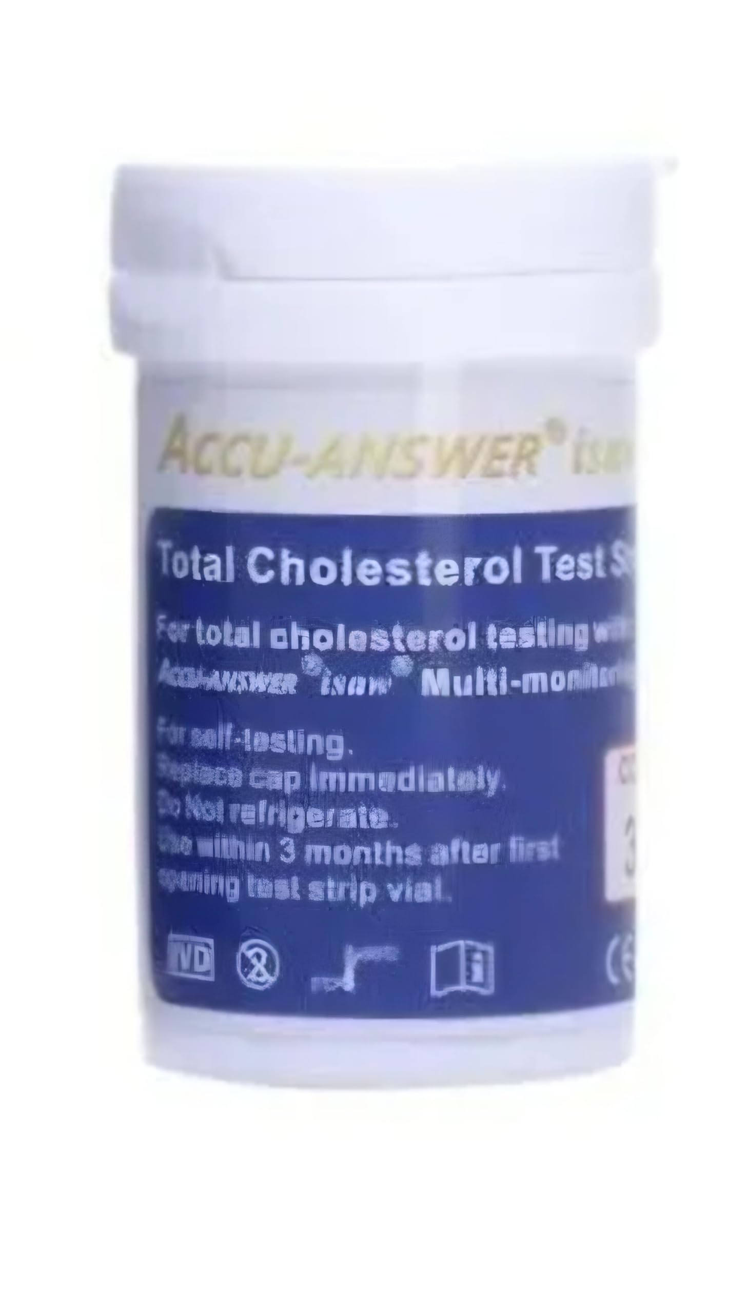 MEDISUPPLY.CO.UK Accu-Answer Multi Purpose Monitoring System Cholesterol Test Strips (10)