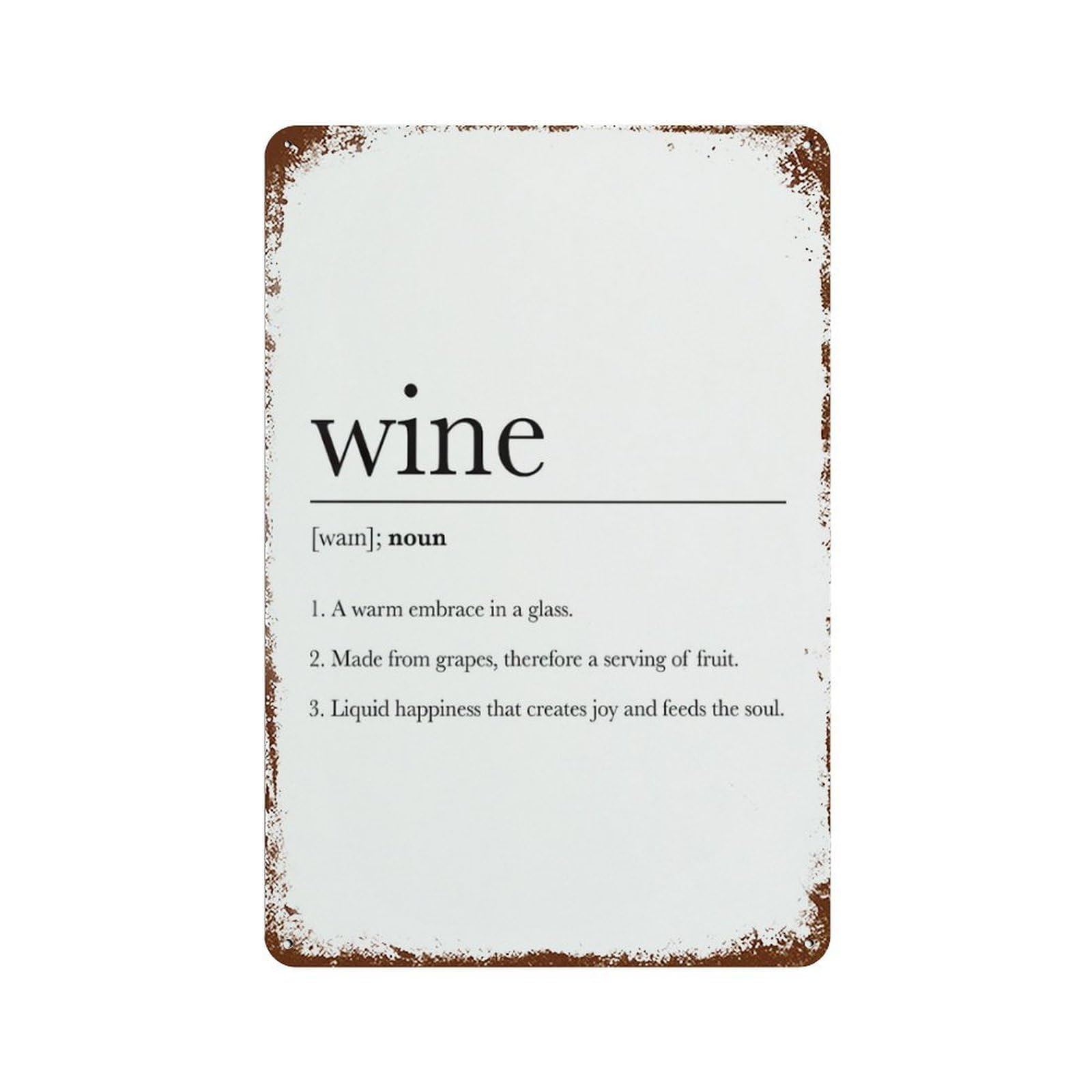 xiaoxiaoshen Wine Definition Wall Decor Art Metal Tin Poster Modern Home Decor Art Home Bar Shop Decorations Vintage Sign 30x20cm