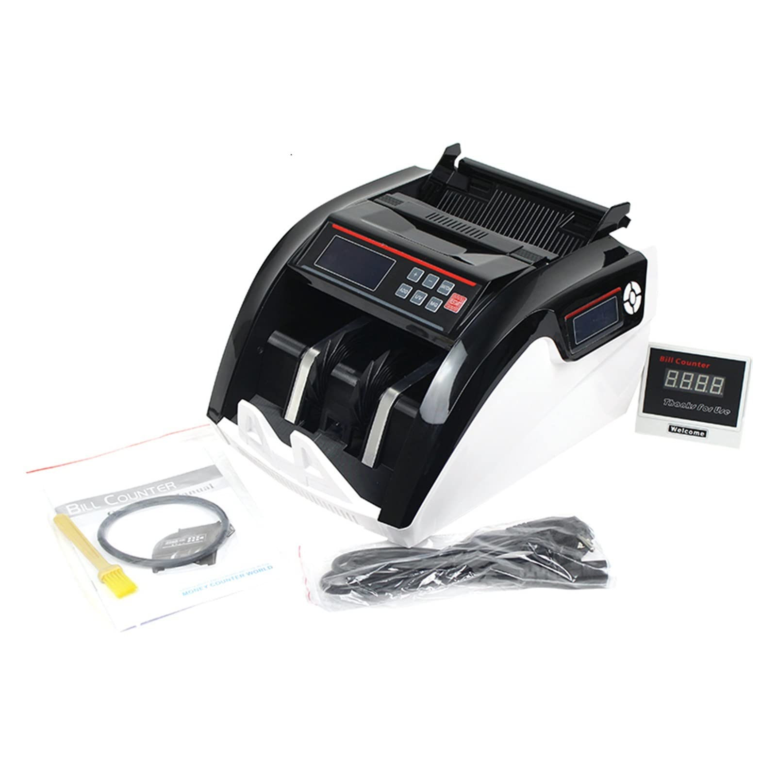 Contabanconote, Rilevatore di Banconote False, Contabanconote 5800D UV/MG, Macchina Contavalute Multivaluta con Display LCD, Veloce E Facile da Usare