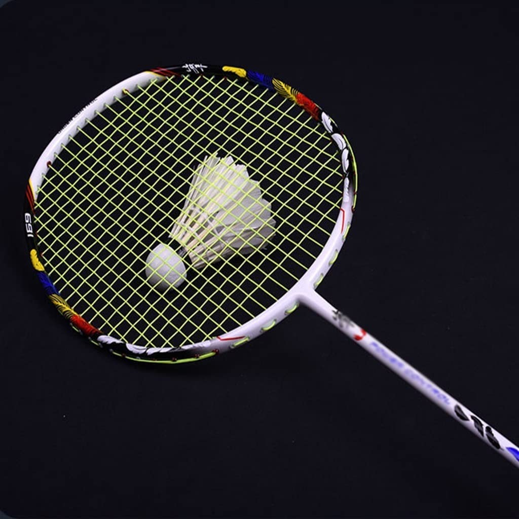 8U Badminton Racket -light Full Carbon Racket Conjoined Handle Offensive and Defensive Badminton Racket Single Shot