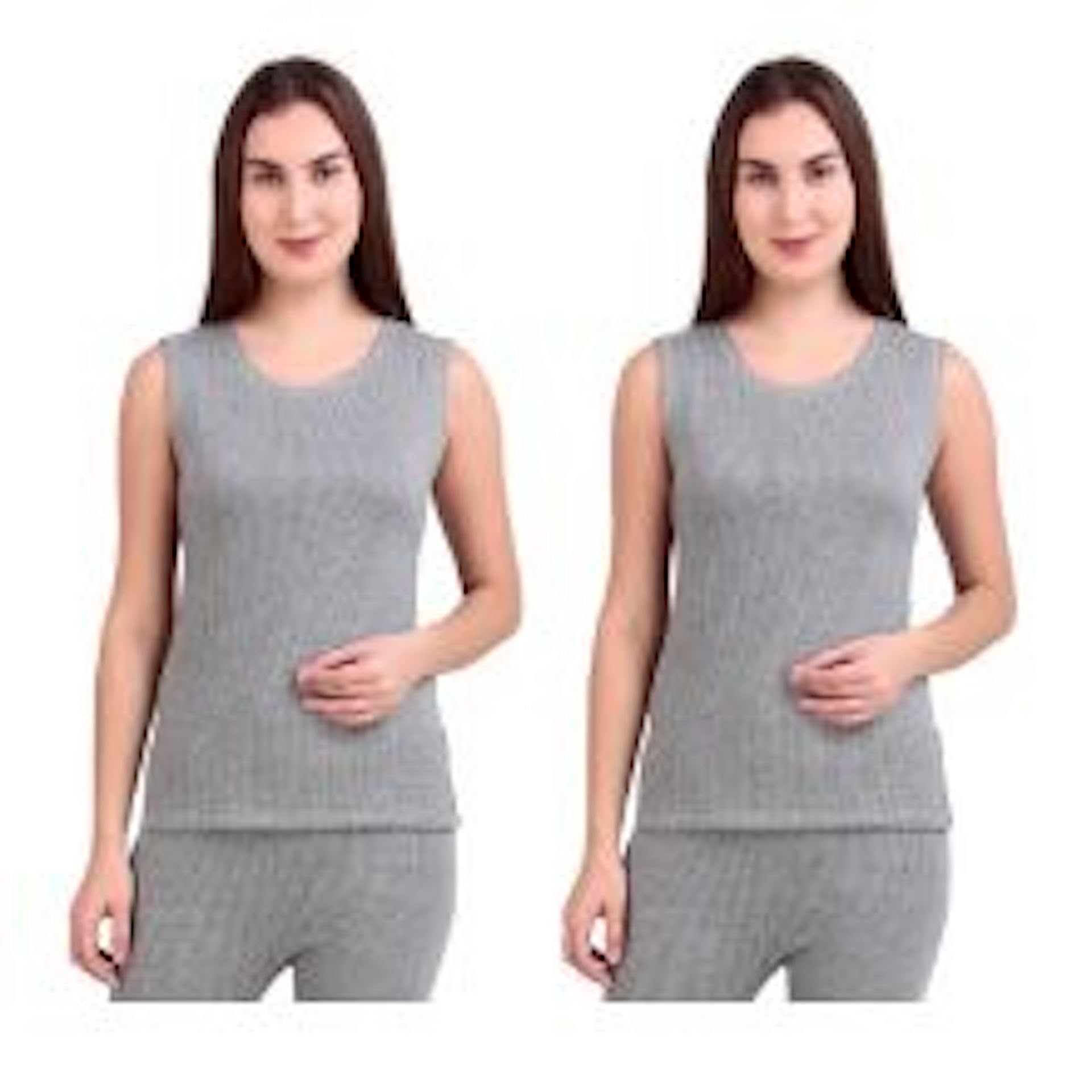 hap Ladies Poly Cotton Blended Thermal Sleeveless Top – Soft, Warm & Comfortable Winter Wear for Women – Ideal for Layering (Pack of 2)-picture-48
