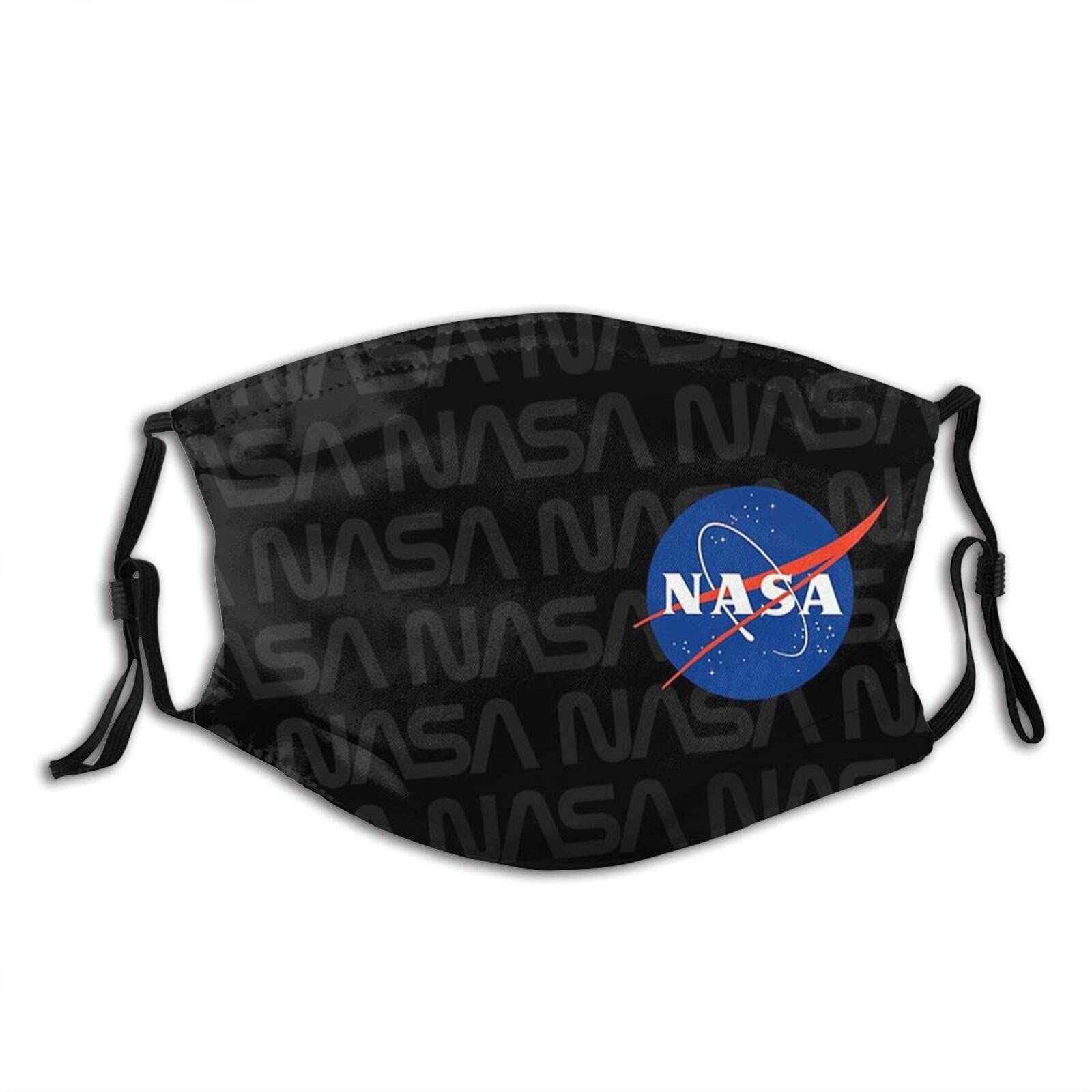 Nasa Space Light Face Mask,Fashion Adjustable Bandana Reusable Balaclava Scarf Washable Fabric With 2 Filters, Nasa Earth, 1 PCS