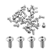 Vista 91 de MroMax 30 tornillos de máquina Phillips de cabeza plana M2 x 0.197 in, acero inoxidable 304 18-8, rosca completa, tornillos de cabeza cruzada gris