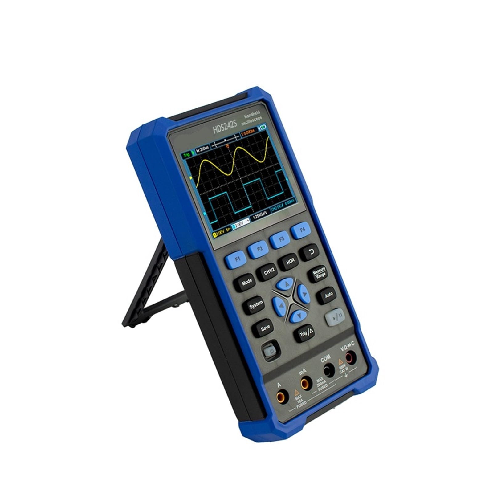 Osciloscopios, Osciloscopio portátil profesional, alcance 3 en 1 de precisión 200MHz 1GS/s y 14 bits(272S)