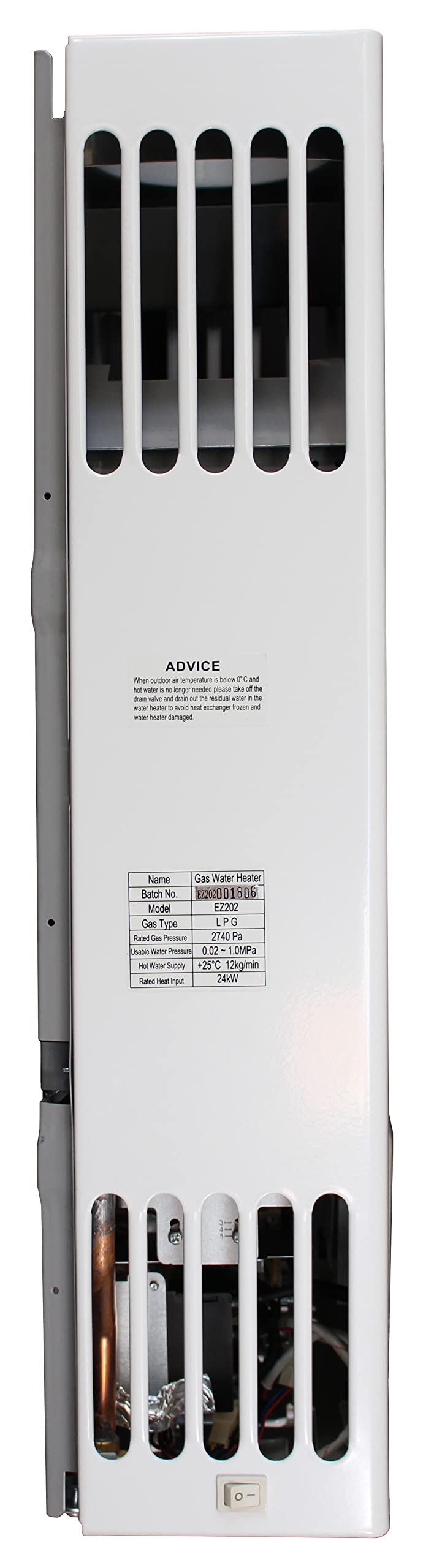 EZ 202 LPG Portable Tankless Water Heater - Propane Gas - 4 GPM - Small -  Battery Powered Ignition - Digital Display - Camping - RV - Hunting -  Amazon.com