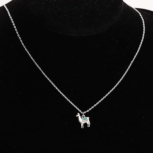 Miniatura 5 de BNQL Collar de llama diminuta regalo collar colgante de alpaca sin drama llama joyería