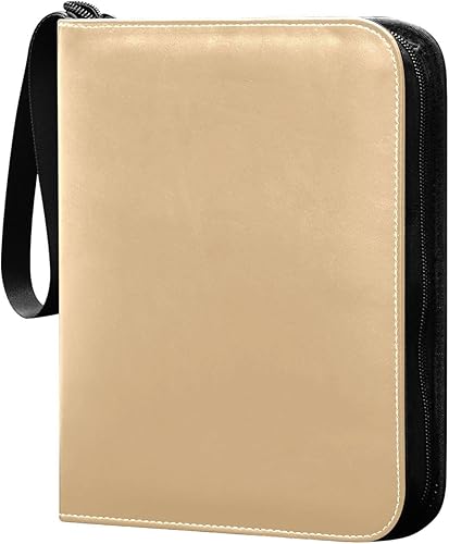 Burly Wood Soccer Card Collecting Book, Trading Card Album with 400 Slots, Ideal for Various Game Cards