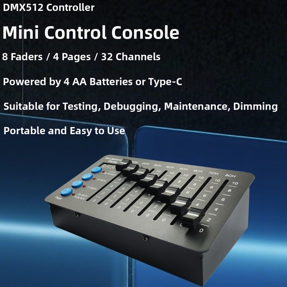 Consola de control de luz compacta de 32 canales tipo C