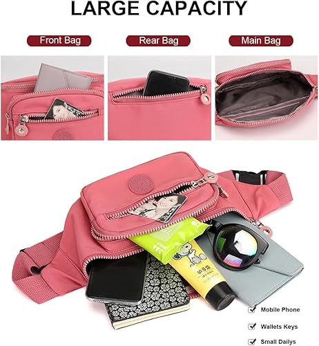 Miniatura 5 de Riñonera para cinturón, bolsa cruzada para mujer, cangureras de moda para mujer, bolsa cruzada para mujer, bolso cruzado para mujer, Negro -, Peso