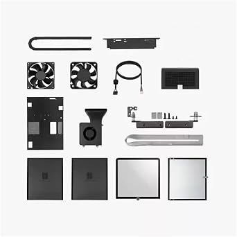 Compatible for Bambu Lab P1P 3D Printer Upgrade Package to P1S, Full Closed Case & Enhanced Parts