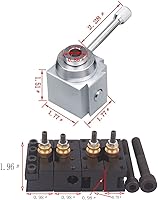 Vista 3 de Mini Torno Cambio Rápido Herramienta Post & Titulares Multifid Kit de Soporte de Herramientas para Mesa