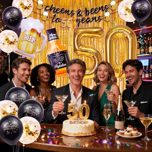 Kit Decoración Cumpleaños 50 Años 50% OFF - $8.44