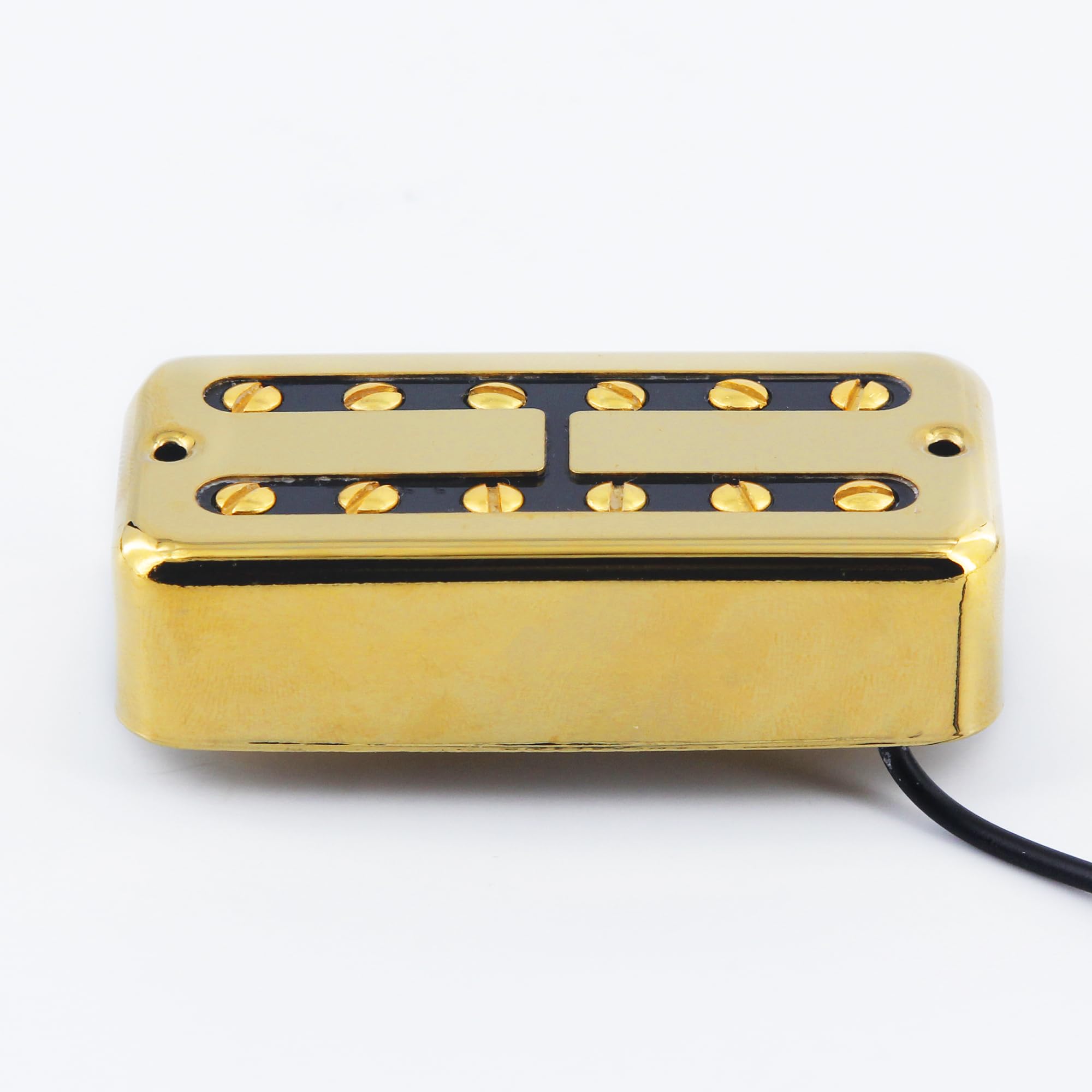 FLEOR Alnico 2 Electric Guitar Humbucker Neck 3-4K Pickup for FT Style Guitar,Gold