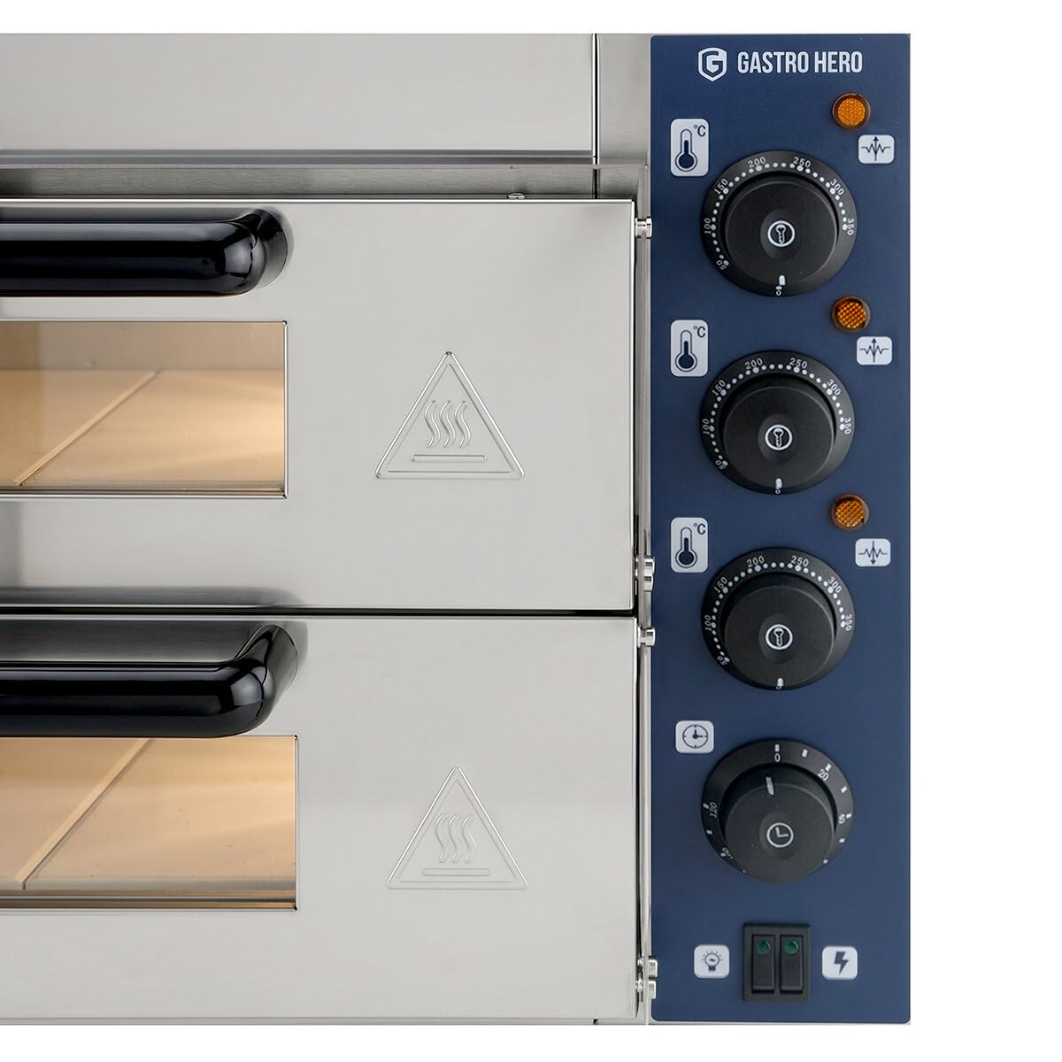 GastroHero Pizzaofen Basic 2 x 35 cm Gastronomiebedarf