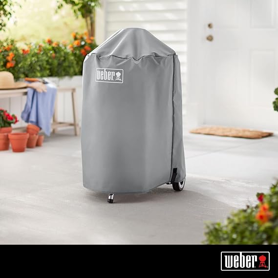 Weber Available 7175 18 inch (18 inch) charcoal teapot barbecue cover, black, 81.3 x 47 x 61 cm