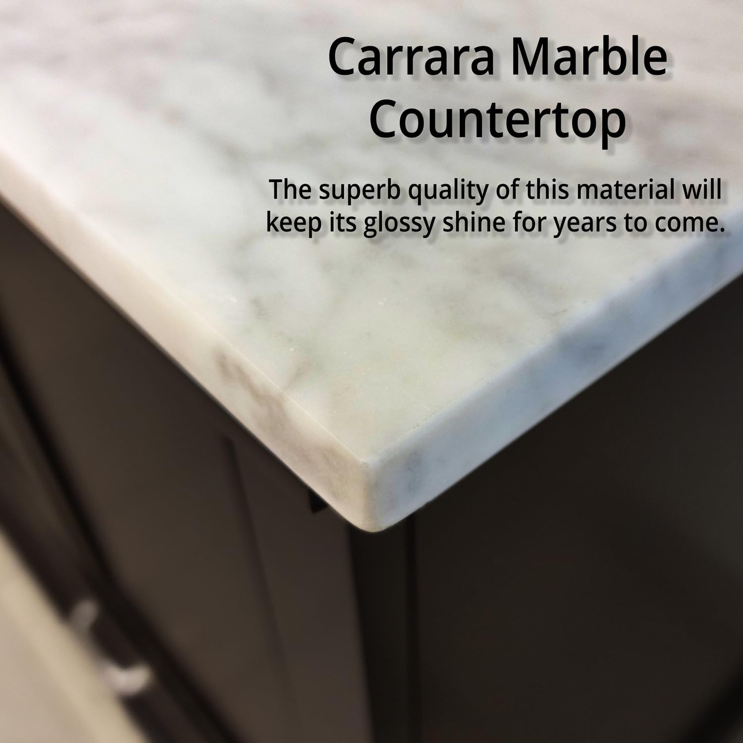 Dukes Bath Vanity Set - Espresso - w/Faucet 60"/Carrara Marble Top