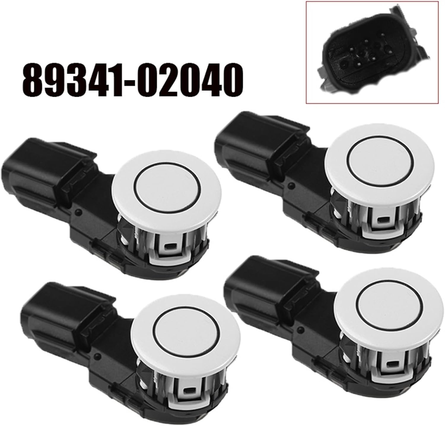 Car PDC Parking Sensor 89341-02040 8934102040 1Pcs (Color : 4 pcs)