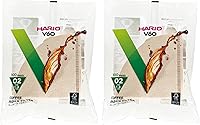 Hario V60 Size 02 Paper Coffee Filters Natural 200ct - Premium Pour Over Filters Made in Japan