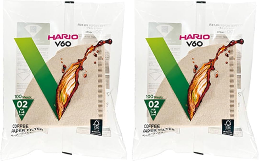 Hario V60 Paper Coffee Filters Size 02 VCF-02-100M-2S