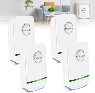4 Pack Stop Watt Energy Saving Device,2025 New Intelligent Energy Saver,Stopwatt Energy Saving Device,Electricity Saving Box Power Energy Savers Box US Plug 90v-250v 30kw White