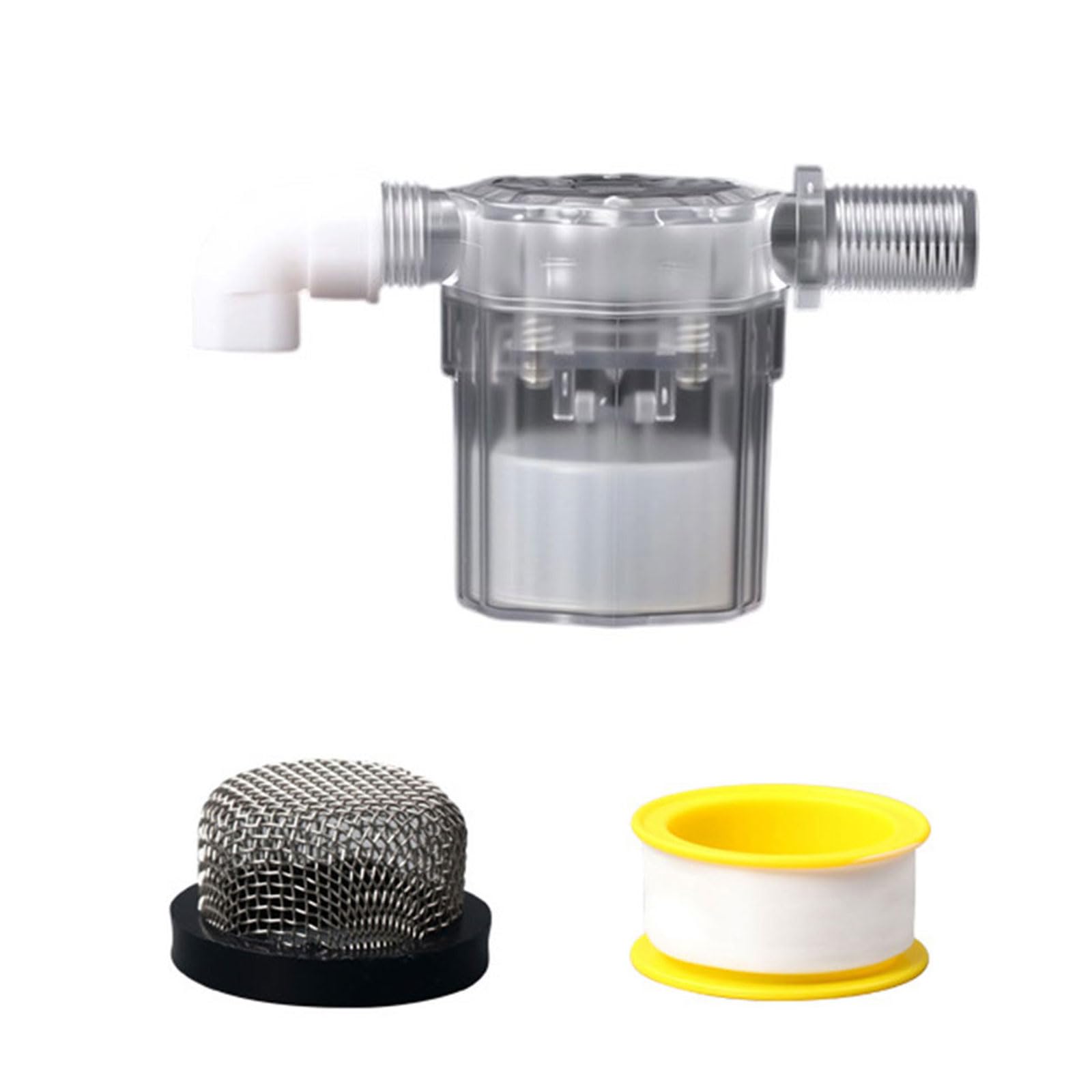 Rgybao 4 Point Internal Sid Water Levels Control Float Valves, Clear Float Levels Controller With Auto Shut-Off Valves For Secure Liquid Tanks Clear Ball Water