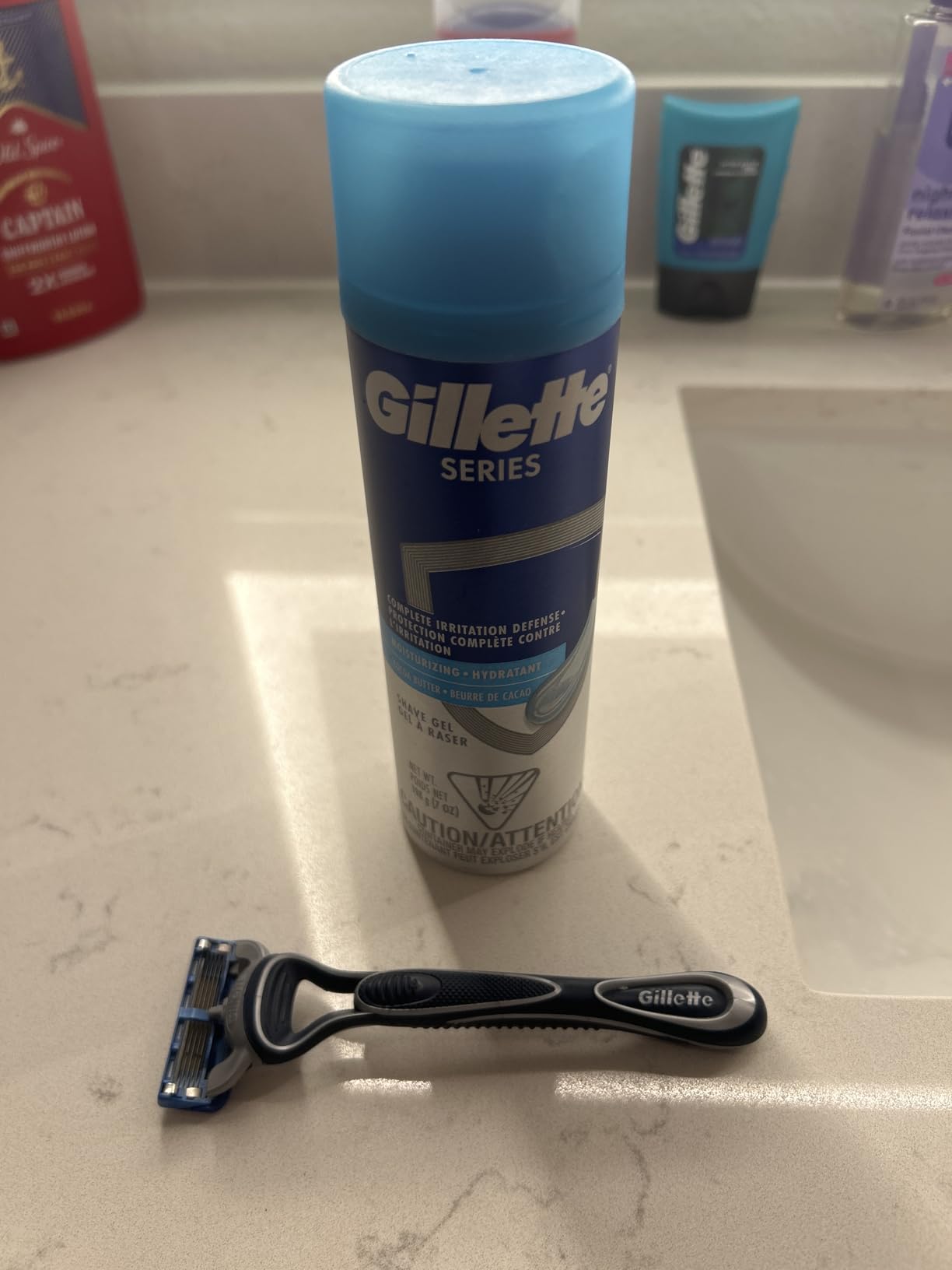 Gillette Series 3X Action Shave Gel, Moisturizing Twin Pack (7 Ounce Each)