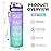 Enerbone 24 oz Water Bottle, Leakproof BPA & Toxic Free, Motivational Water Bottle with Times to Drink and Straw, Fitness Sports Water Bottle with Strap for Office, Gym, Outdoor Sports