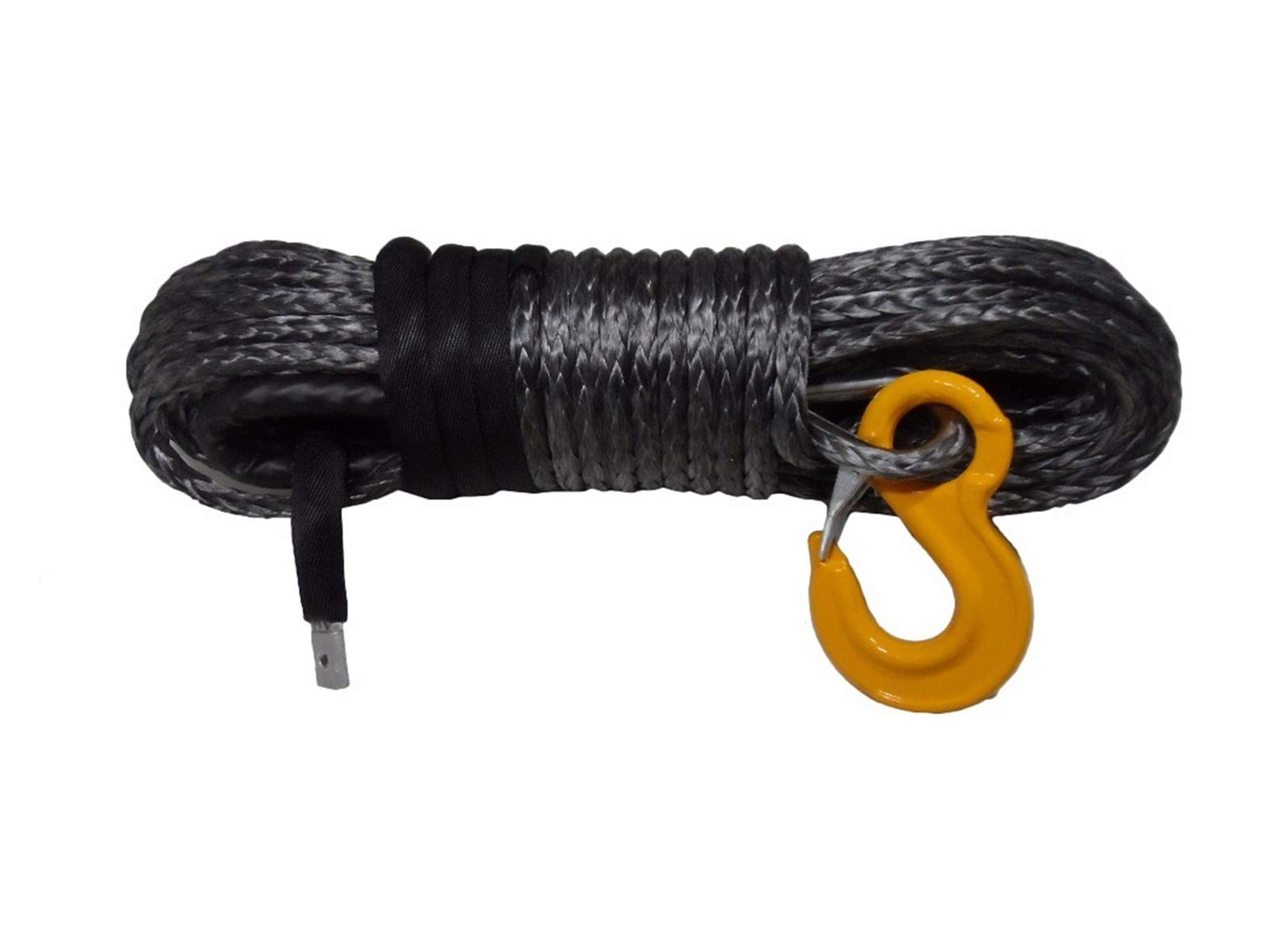 Winch Rope, Black 12mm*30m Synthetic Rope,Winch 12mm, for ATV Accessaries,Kevlar