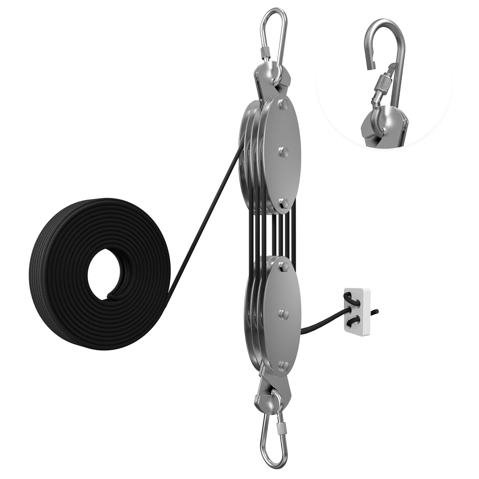 YATOINTO Upgraded Rope Hoist Pulley System - material handling | Mubboo
