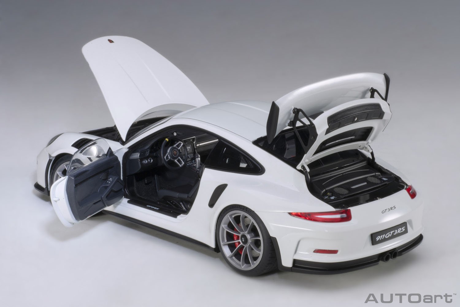 Amazon | AUTOart 1/18 ポルシェ 911 (991) GT3 RS ホワイト 完成品  