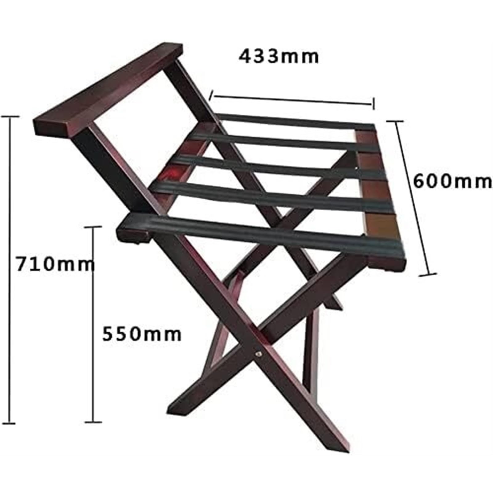 Kofferständer Kofferablage Klapp Koffer Stehen Rückenlehne Gepäck Rack Massivholz Tragbare Regal Für Schlafzimmer Hotel Kofferbock Gepäckablage