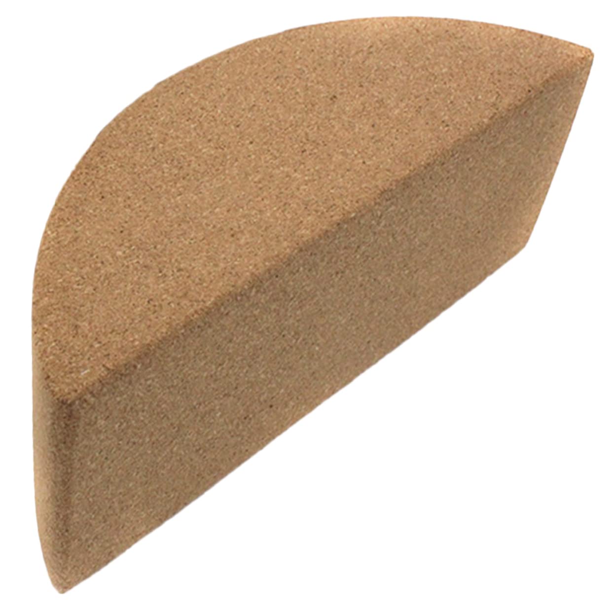 Rutschfester Yogablock aus Kork, Kompakter Trainingsziegel in Khaki