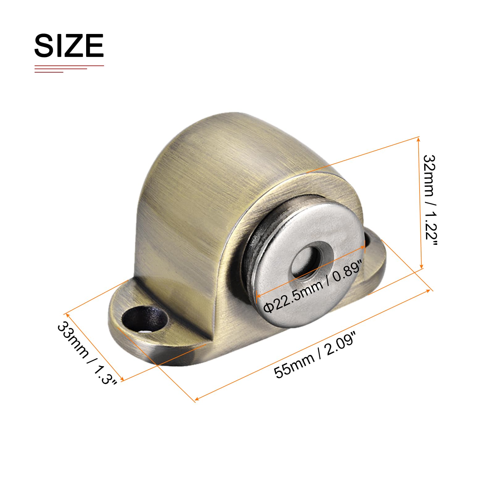 DTGN 53x33mm(LxW) Magnet Door Stopper, 1 Pack, Good for Home Office Bedroom Door Stop - Image 2